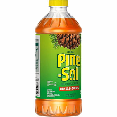 The Clorox Pine-Sol Multi-Surface Cleaner, Yellow, 8 / Carton, CLO60164CT