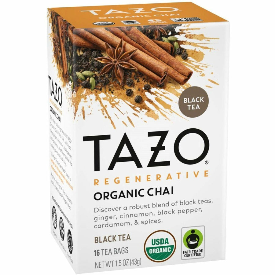 Tazo Regenerative Organic Chai, Brown, 6 / Carton, TZO00305