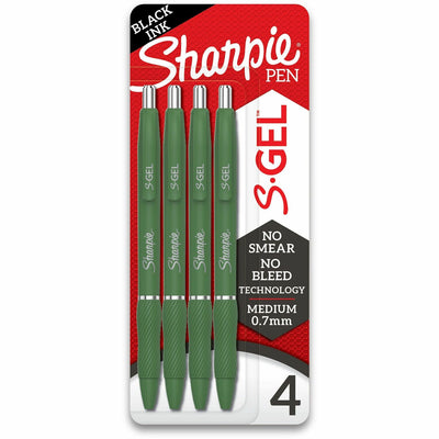 Newell Sharpie S-Gel, Fashion Barrel, Medium Point (0.7mm), 4 / Pack, SAN2195731