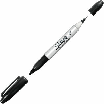 Newell Sharpie Twin Tip Permanent Markers, 12 / Box, SAN32001B