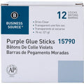 Business Source Bulk Purple Glue Sticks, 12 / Box, BSN15790