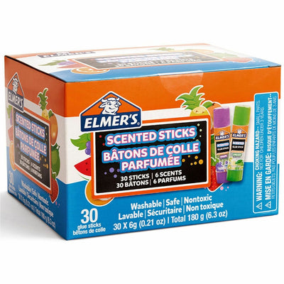 Elmer's Scented Glue Sticks, Tropical Mix, 30 / Box, EPI2175692