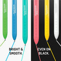 Newell Paper Mate Inkjoy Gel Bright! Pens, Medium Point (0.7mm), 6 / Pack, PAP2173765