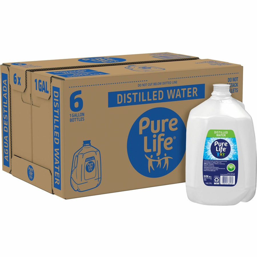 Pure Life Distilled Water, 6 / Carton, NLE12532472