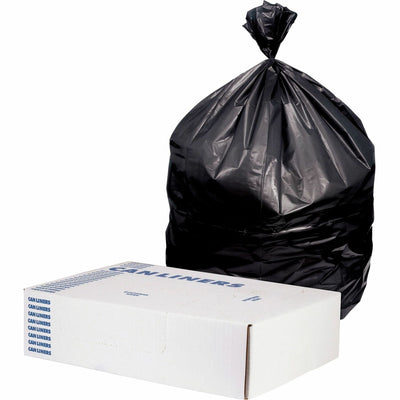 Novolex Heritage Value Line Can Liners, Black, 1 Carton, HERX7656SKR0V