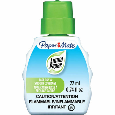 Newell Paper Mate Liquid Paper Fast Dry Correction Fluid, 1 Dozen, PAP5640115K