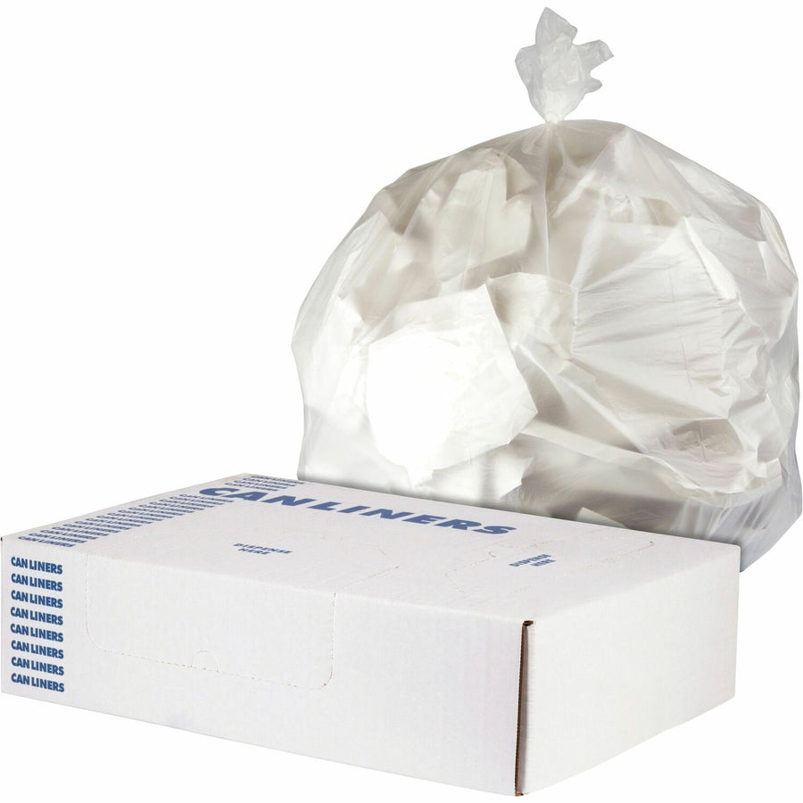 Heritage Value Line Can Liners, Natural, 45 gal, Leak Resistant, 1 Carton, HERV8046HNR01