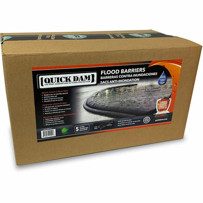 Absorbent Specialty Quick Dam Flood Barriers, Black, 5 / Carton, APRQD6175