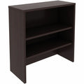 Lorell Essentials 2-shelf Stack-on Bookcase, Brown, LLR69629