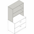 Lorell Essentials 2-shelf Stack-on Bookcase, Brown, LLR69629