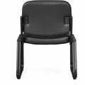Lorell Deluxe Leather Guest Chair, Black, LLR84597