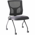 Lorell Conjure Mesh Training Chairs, Black, 2 / Carton, LLR62020