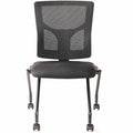 Lorell Conjure Mesh Training Chairs, Black, 2 / Carton, LLR62020