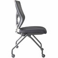 Lorell Conjure Mesh Training Chairs, Black, 2 / Carton, LLR62020