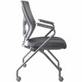 Lorell Conjure Mesh Training Chairs with Arms, Black, 2 / Carton, LLR62019