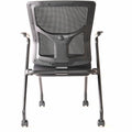 Lorell Conjure Mesh Training Chairs with Arms, Black, 2 / Carton, LLR62019
