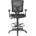 Lorell Conjure Office Stool, Black, LLR62021