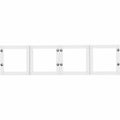 Lorell Desk-Mount Hutch Frosted Glass Door, Clear, 4 / Set, LLR59712