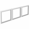 Lorell Desk-Mount Hutch Frosted Glass Door, Clear, 3 / Set, LLR59710