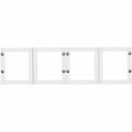 Lorell Desk-Mount Hutch Frosted Glass Door, Clear, 3 / Set, LLR59711