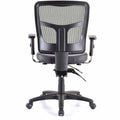 Lorell Executive Antimicrobial Mid-back Chair, Black, LLR86241
