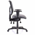 Lorell Executive Antimicrobial Mid-back Chair, Black, LLR86241
