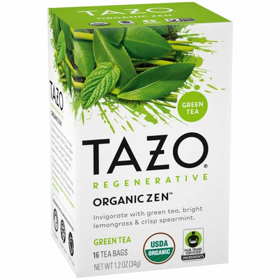 Unilever N.V Tazo Regenerative Organic Zen Green Tea Bag, Brown, 6 / Carton, TZO00309
