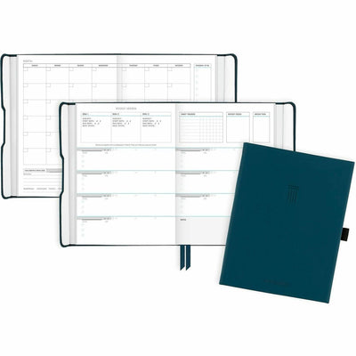 ACCO At-A-Glance Foundation Undated Weekly Monthly Planner, Blue, Small, 5 1/2" x 8 1/2", AAGFD20020