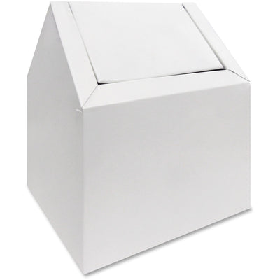 Hospeco Swing Entry Menstrual Care Product Waste Receptacle, White, HOS2201