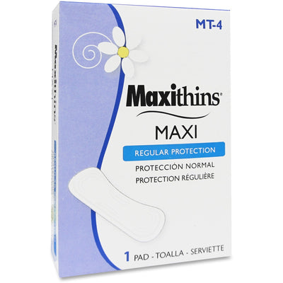 Hospeco Maxithins Vending Machine Maxi Pads, White, 250 / Carton, HOSMT4