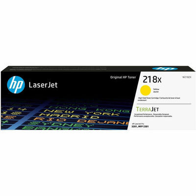 HP 218X Original High Yield Laser Toner Cartridge - Yellow -, HEWW2182X