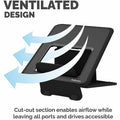 Fellowes Breyta Laptop Stand 9-1/4"W x 10-1/2"D x 1/2"H Black, FEL100098500