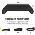 Fellowes Breyta Adjustable Footrest Black, FEL100098566