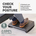 Fellowes Breyta Adjustable Footrest Black, FEL100098566