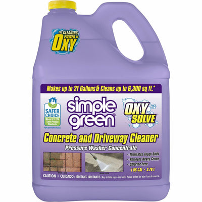 Sunshine Makers Simple Green Concrete/Driveway Cleaner Concentrate, Purple, 4 / Carton, SMP18233CT