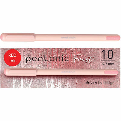 TOPS Pentonic Frosted Barrel Ballpoint Pens, 10 / Box, PNTPEN13087