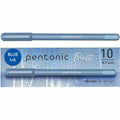 TOPS Pentonic Frosted Barrel Ballpoint Pens, 10 / Box, PNTPEN13085