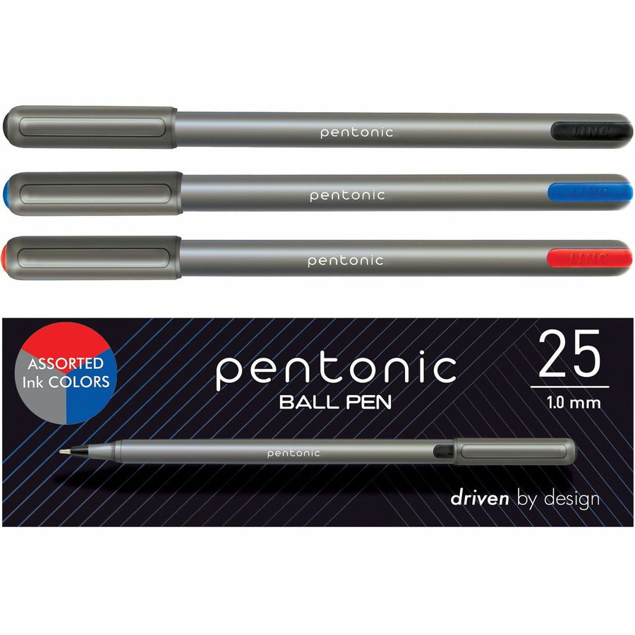 Pentonic Ballpoint Pen Set, Cap, 25 / Box, PNTPEN12127