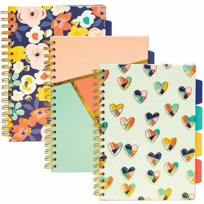 Pukka Pads 2000 Pukka Pads B5 Floral Love Project Book, 6 59/64" x 9 27/32", 3 / Pack, PKP9033CD