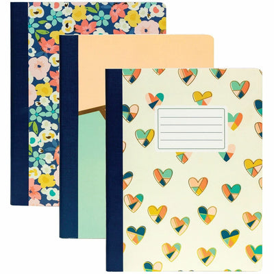 Pukka Pads 2000 Pads 3 Pack Composition Books, 9 3/4" x 7 1/2", PKP9096CD