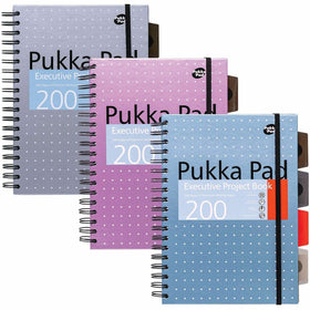 Pukka Pads 2000 Pads B5 Metallic Executive Project Books, 7" x 10", 3 / Pack, PKP9589MET