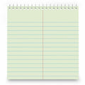 Universal Steno Pads, Gregg Rule, Red Cover, 80 Green-Tint 6 x 9 Sheets, 6/Pack, UNV86920PK