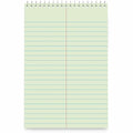 Universal Steno Pads, Gregg Rule, Red Cover, 80 Green-Tint 6 x 9 Sheets, 6/Pack, UNV86920PK