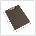 Universal Clipboard, Translucent Black, 8 1/2" Width x 11" Length, UNV40311