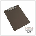 Universal Clipboard, Translucent Black, 8 1/2" Width x 11" Length, UNV40311