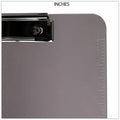 Universal Clipboard, Translucent Black, 8 1/2" Width x 11" Length, UNV40311