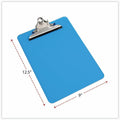 Universal Clipboard, Translucent Blue, 8 1/2" Width x 11" Length, UNV40307