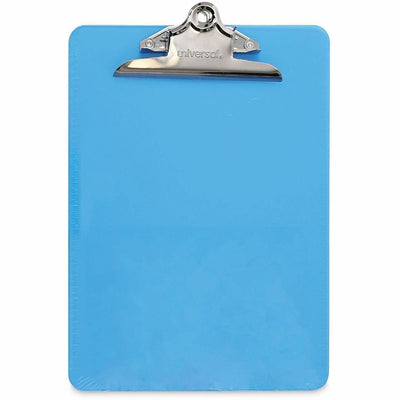 Universal Clipboard, Translucent Blue, 8 1/2" Width x 11" Length, UNV40307