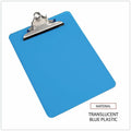 Universal Clipboard, Translucent Blue, 8 1/2" Width x 11" Length, UNV40307