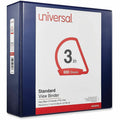 Universal Slant D-Ring View Binder, 3 Rings, 3" Capacity, 11 x 8.5, Navy Blue, 8 1/2" Width x 11" Length, UNV20754